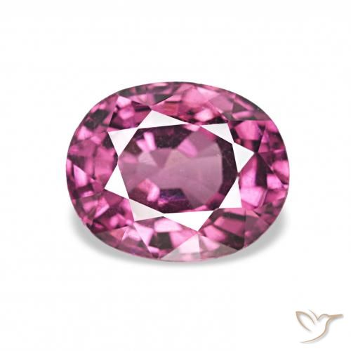1.25ct Pourpre moyen Grenat Rhodolite Pierres précieuses, ovale, VVS-VS