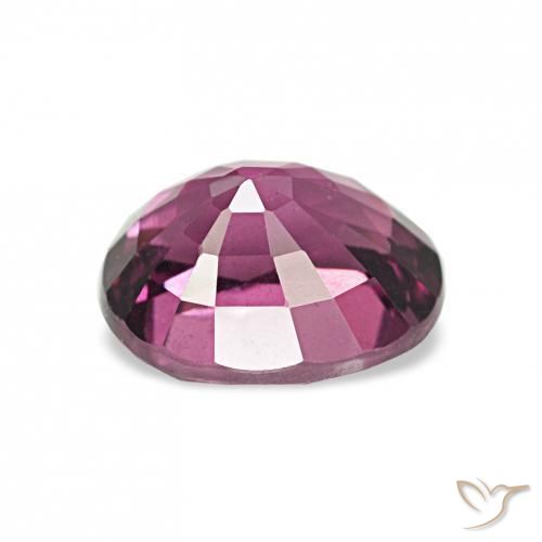 Grenat Rhodolite Pourpre moyen naturelle ovale, 1.25 ct, VVS-VS