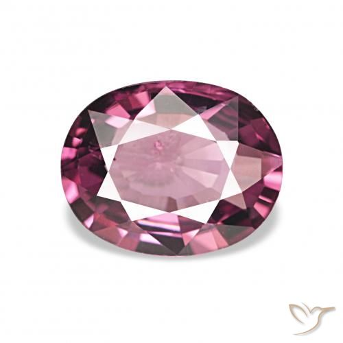 1.13ct Pourpre rougeâtre foncé Grenat Rhodolite Pierres précieuses, ovale, VVS-VS