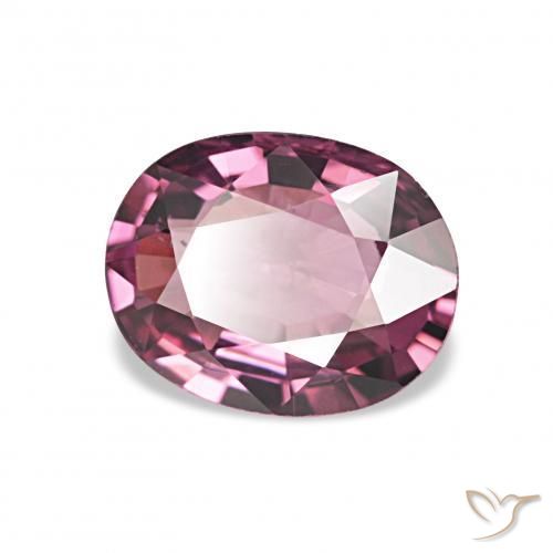 Grenat Rhodolite Pourpre rougeâtre foncé naturelle ovale, 1.13 ct, VVS-VS