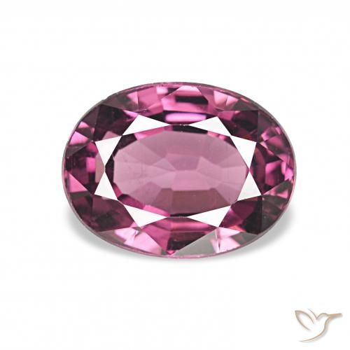 1.34ct Violet rougeâtre Grenat Rhodolite Pierres précieuses, ovale, VVS-VS