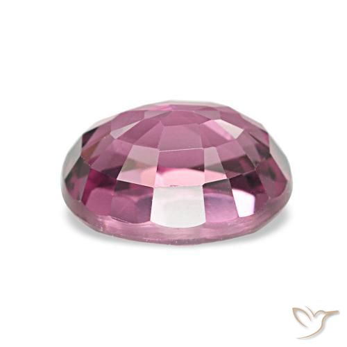 Grenat Rhodolite Violet rougeâtre naturelle ovale, 1.34 ct, VVS-VS
