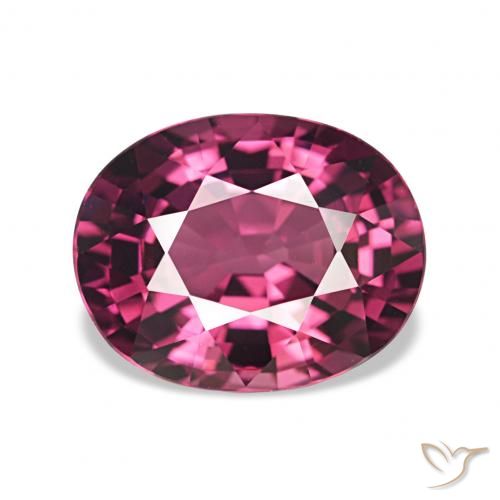 Grenat Rhodolite Baies violet vif naturelle ovale, 2.41 ct, VVS-VS
