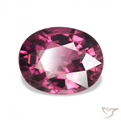 Grenat Rhodolite Baies violet vif naturelle ovale, 2.41 ct, VVS-VS