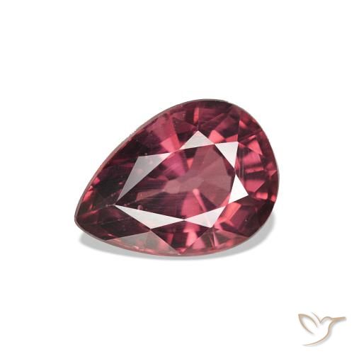 1.13ct Rouge écarlate Grenat Rhodolite, En forme de poire, VVS-VS