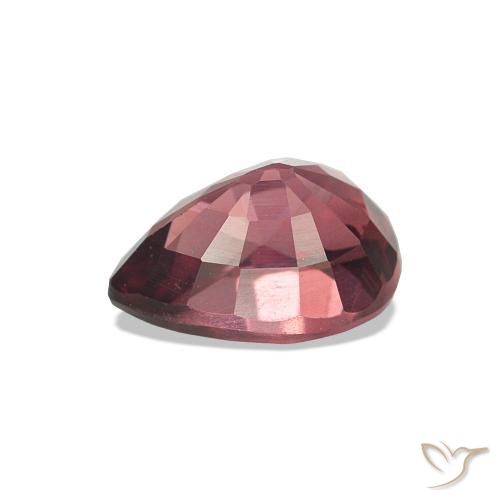 Grenat Rhodolite Rouge écarlate naturelle En forme de poire, 1.13 ct, VVS-VS