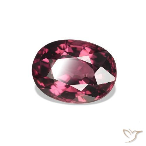 Grenat Rhodolite Magenta profond naturelle ovale, 1.21 ct, VVS-VS