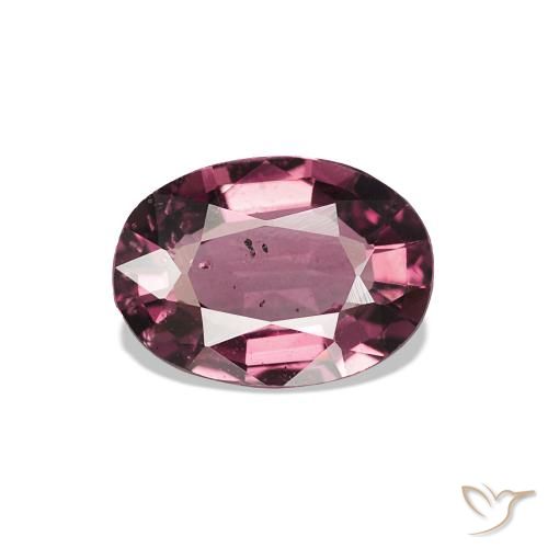 0.82ct Rose magenta foncé Grenat Rhodolite, ovale, VS-SI