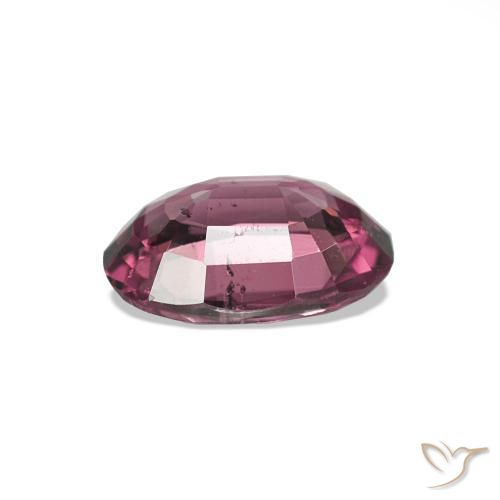 Grenat Rhodolite Rose magenta foncé naturelle ovale, 0.82 ct, VS-SI