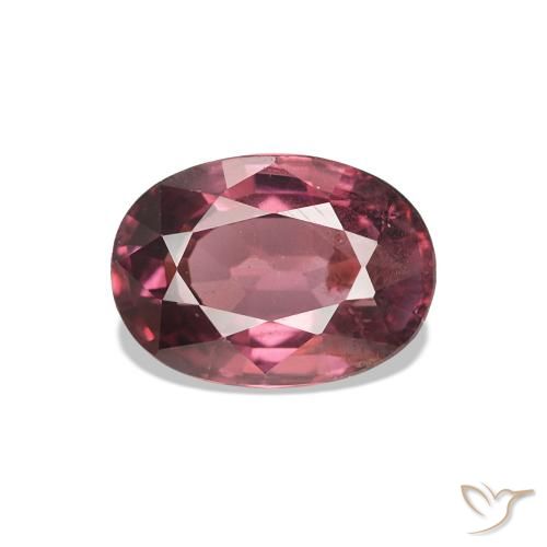 1.10ct Rose magenta foncé Grenat Rhodolite Pierres précieuses, ovale, VS-SI