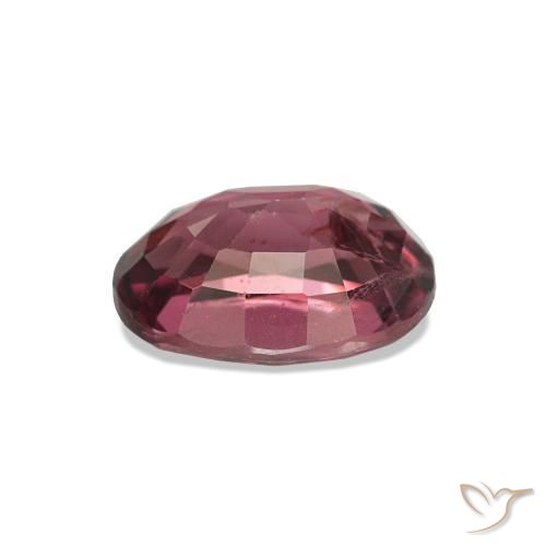 Grenat Rhodolite Rose magenta foncé naturelle ovale, 1.10 ct, VS-SI