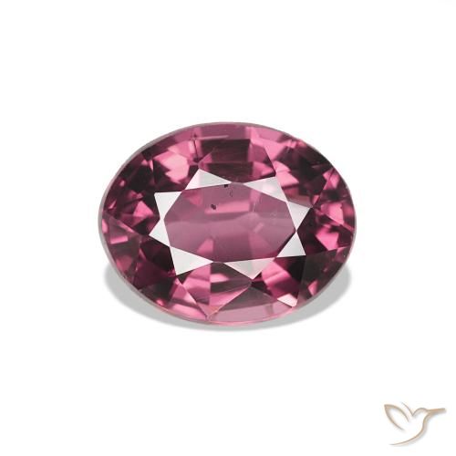 1.14ct Rouge Rapberry Grenat Rhodolite, ovale, VVS-VS