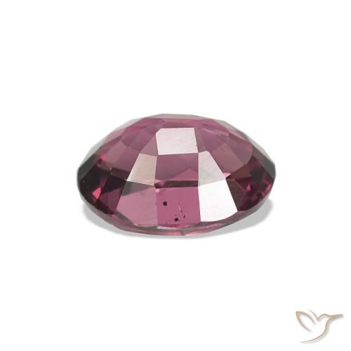 Grenat Rhodolite Rouge Rapberry naturelle Coupe ovale, 1.14 ct, VVS-VS