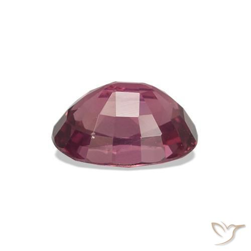 Grenat Rhodolite Pourpre de baies roses naturelle ovale, 1.06 ct, VVS