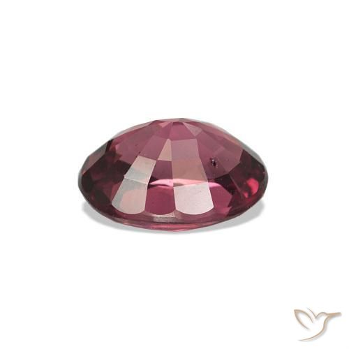 Grenat Rhodolite Pourpre-Rouge naturelle ovale, 1.05 ct, VVS