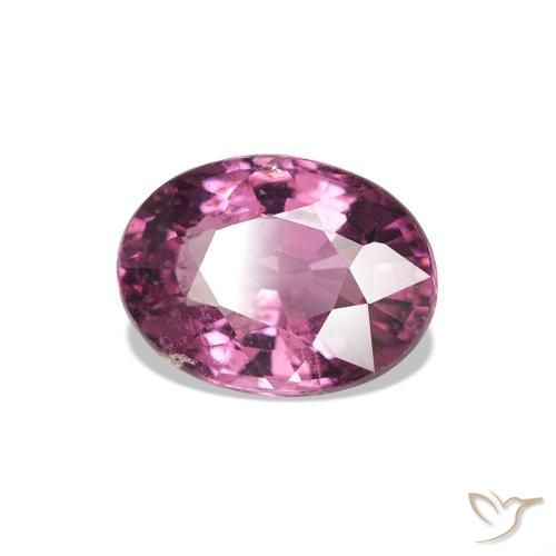 Grenat Rhodolite Medium Dark-Purple naturelle ovale, 0.92 ct, VS-SI