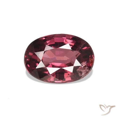 Grenat Rhodolite Rouge framboises naturelle ovale, 1.10 ct, VS-SI