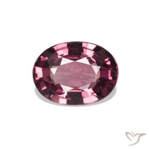 Grenat Rhodolite Violet rougeâtre naturelle Coupe ovale, 0.98 ct, VS