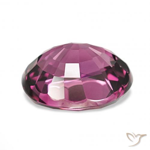 Grenat Rhodolite Baies pourpre rose profond naturelle ovale, 4.21 ct, VVS