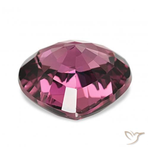 Grenat Rhodolite Violet foncé naturelle Cœur, 3.95 ct, VVS