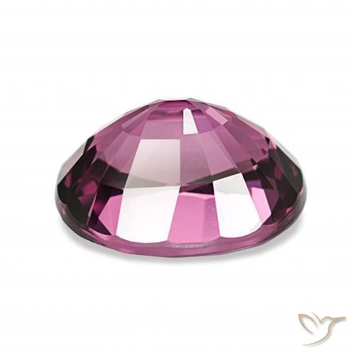 Grenat Rhodolite Medium Dark-Purple naturelle ovale, 4.24 ct, VVS