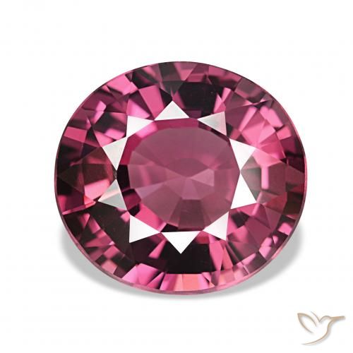 4.09ct Rose-magenta Grenat Rhodolite, ovale, VVS