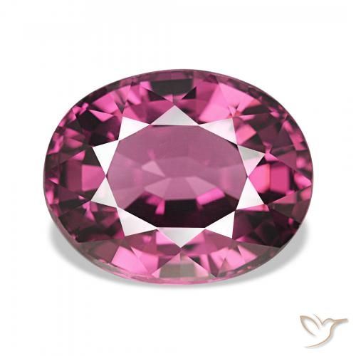 4.83ct Rose magenta profond Grenat Rhodolite, ovale, VVS