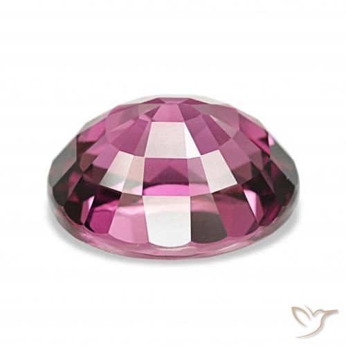 Grenat Rhodolite Rose magenta profond naturelle ovale, 4.83 ct, VVS
