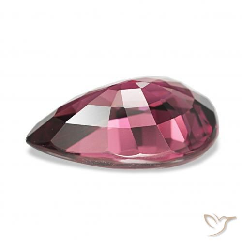 Grenat Rhodolite Pourpre-Rouge naturelle En forme de poire, 4.23 ct, VVS