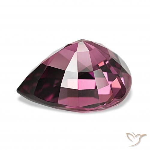 Grenat Rhodolite Rouge Rapberry naturelle En forme de poire, 4.58 ct, VVS