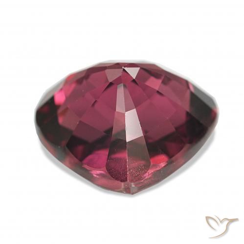 Grenat Rhodolite Rouge framboises naturelle Cœur, 4.31 ct, VS