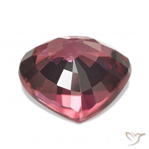 Grenat Rhodolite Rouge foncé naturelle Cœur, 4.64 ct, VVS-VS