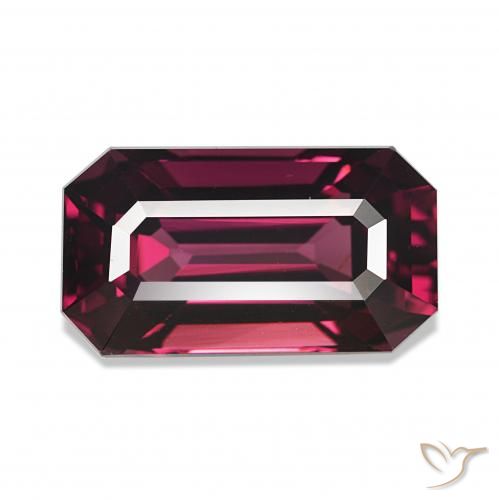 Grenat Rhodolite Rouge framboises naturelle Octogone / coupe Émeraude, 4.55 ct, VVS