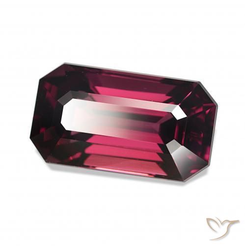 Grenat Rhodolite Rouge framboises naturelle Octogone / coupe Émeraude, 4.55 ct, VVS