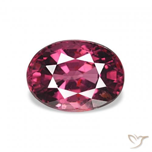 1.26ct Violet rougeâtre Grenat Rhodolite, ovale, VS