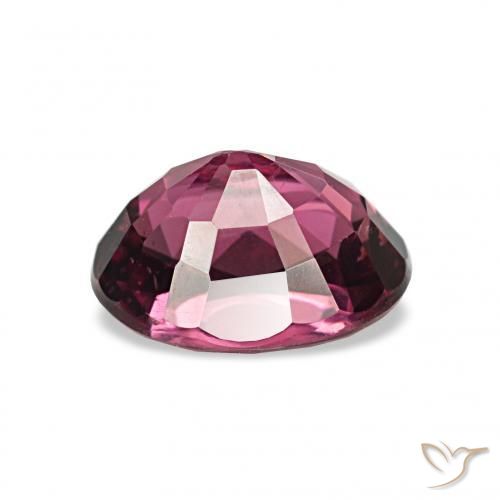 Grenat Rhodolite Violet rougeâtre naturelle Coupe ovale, 1.26 ct, VS