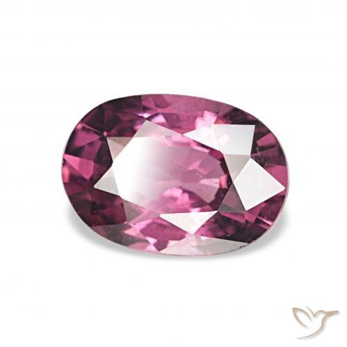 Grenat Rhodolite Rouge Rapberry naturelle ovale, 1.11 ct, VS