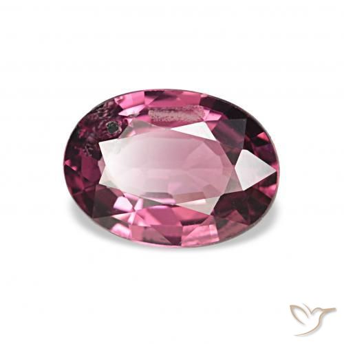 Grenat Rhodolite Pourpre foncé naturelle ovale, 0.79 ct, VS-SI