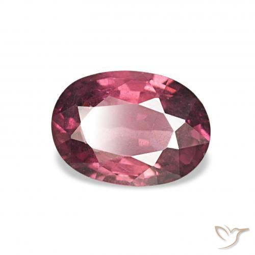 Grenat Rhodolite Pourpre foncé naturelle ovale, 0.94 ct, VS