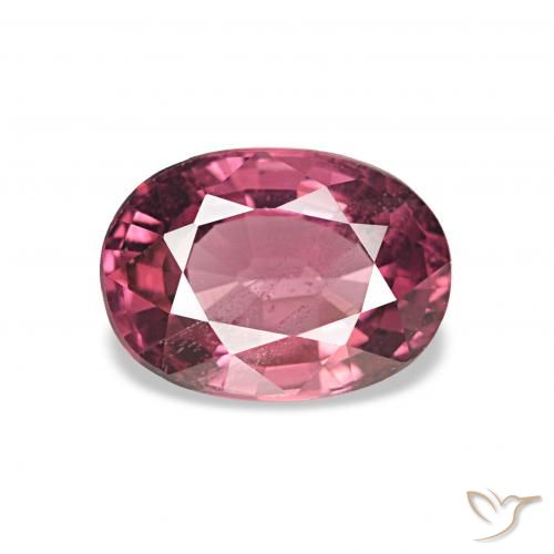 1.09ct Rouge moyen Grenat Rhodolite, ovale, VS