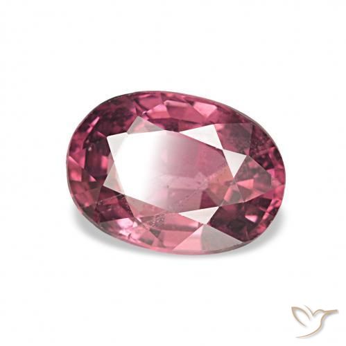 Grenat Rhodolite Rouge moyen naturelle ovale, 1.09 ct, VS