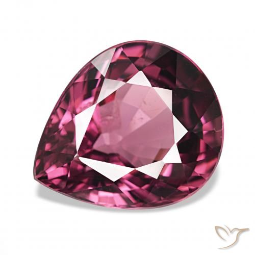 4.06ct Rouge Rapberry Grenat Rhodolite, En forme de poire, VS