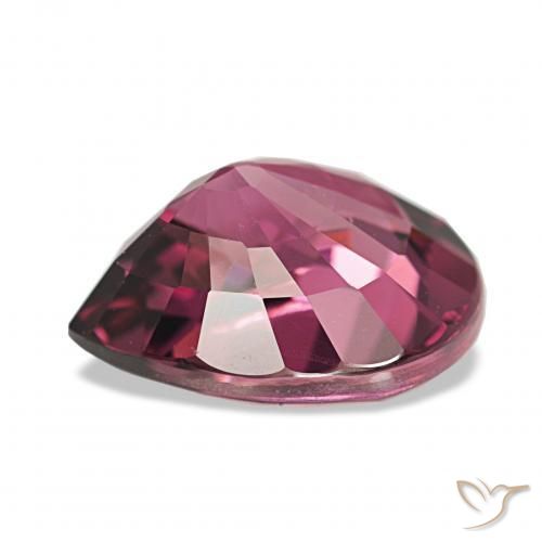 Grenat Rhodolite Rouge Rapberry naturelle En forme de poire, 4.06 ct, VS