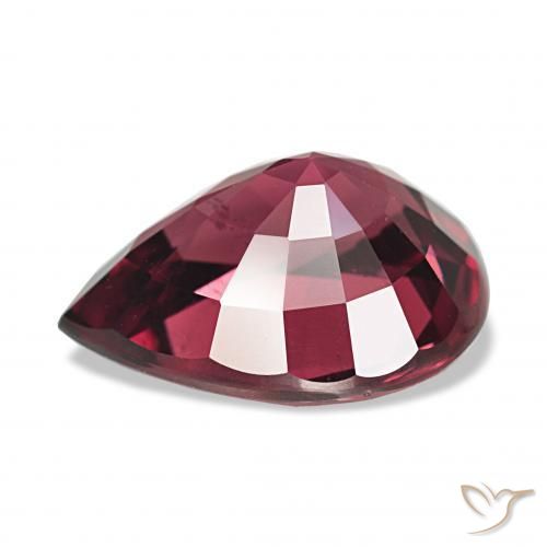 Grenat Rhodolite Violet rougeâtre naturelle En forme de poire, 4.78 ct, VS