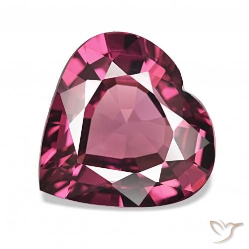 4.88ct Naturel Violet foncé Grenat Rhodolite, Cœur, VS, Photo A