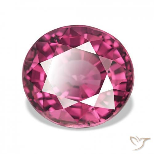 Grenat Rhodolite Pourpre moyen naturelle ovale, 4.73 ct, VVS-VS