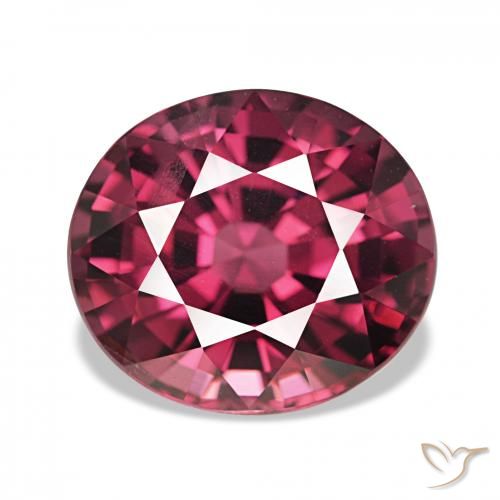 4.24ct Violet rougeâtre Grenat Rhodolite, ovale, VS