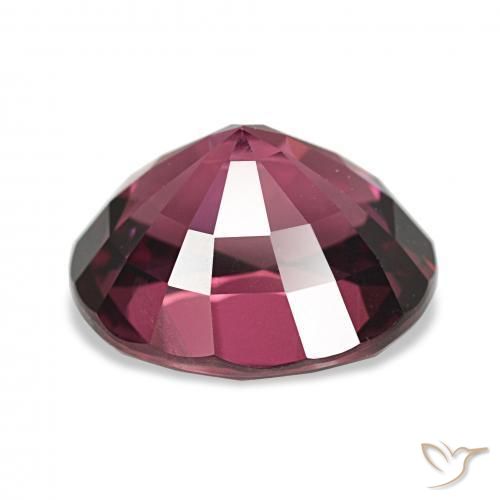 Grenat Rhodolite Violet rougeâtre naturelle ovale, 4.24 ct, VS
