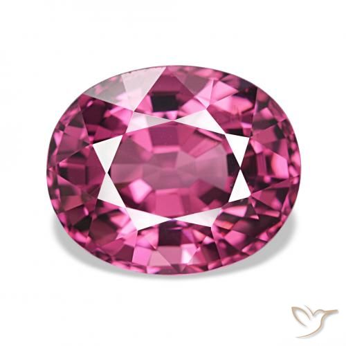 4.27ct Pourpre de baies roses Grenat Rhodolite, ovale, VS