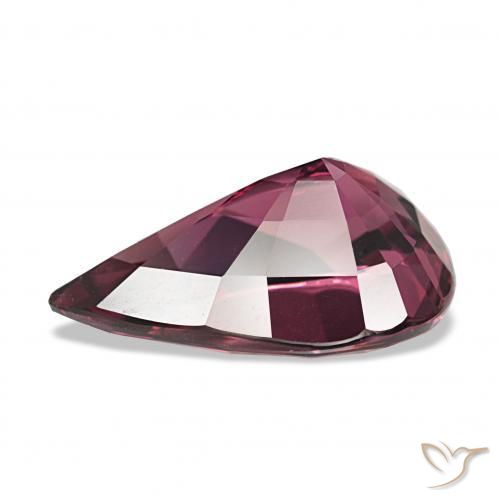 Grenat Rhodolite Violet foncé naturelle En forme de poire, 4.05 ct, VS